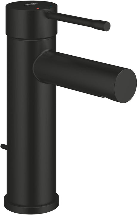 Grohe essence new s-size wastafelmengkraan – met trekwaste – ecojoy – fastfixation plus – matte black