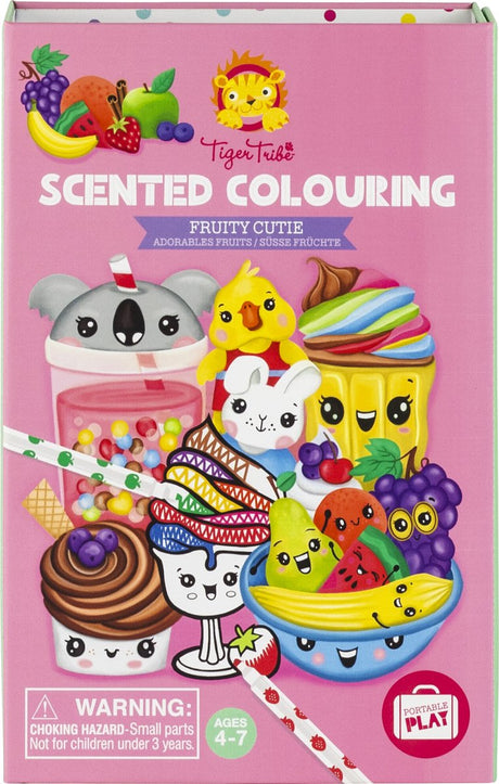 Tiger tribe meeneem scented colouring set - fruity cutie - vanaf 4 jaar