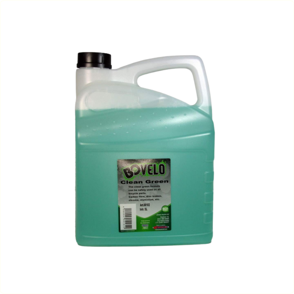 Velo BOVelo Clean Green 5L, reinigingsmiddel geschikt voor het schoonmaken ontvetten van delen