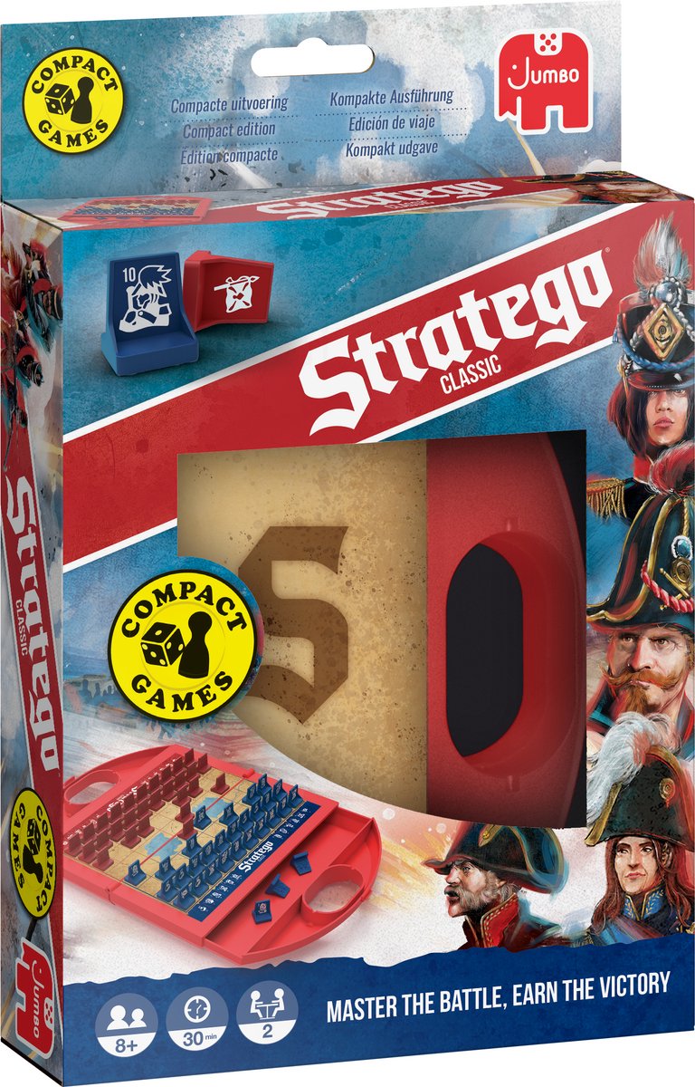 Stratego jumbo - compact - reisspel - bordspel - vanaf 8 jaar