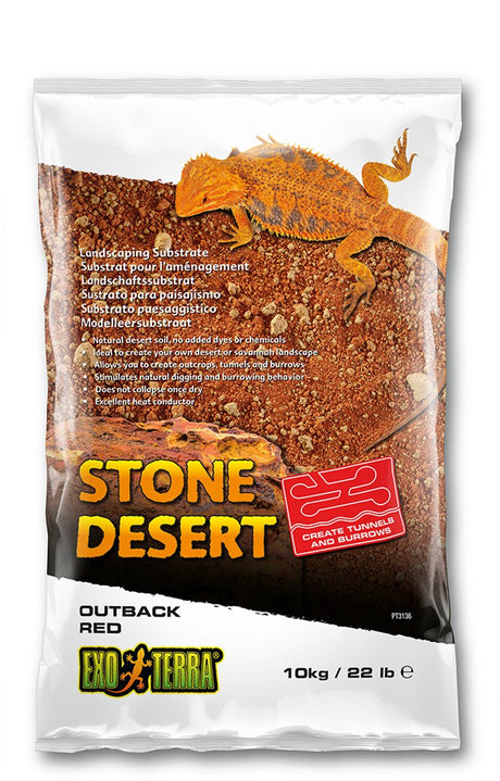 Exo terra stone desert substraat outback red rood 10kg