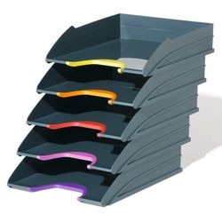 Durable set van 5 brievenbakken varicolor assortiment