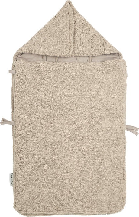 Meyco baby teddy voetenzak - sand - 40x82cm
