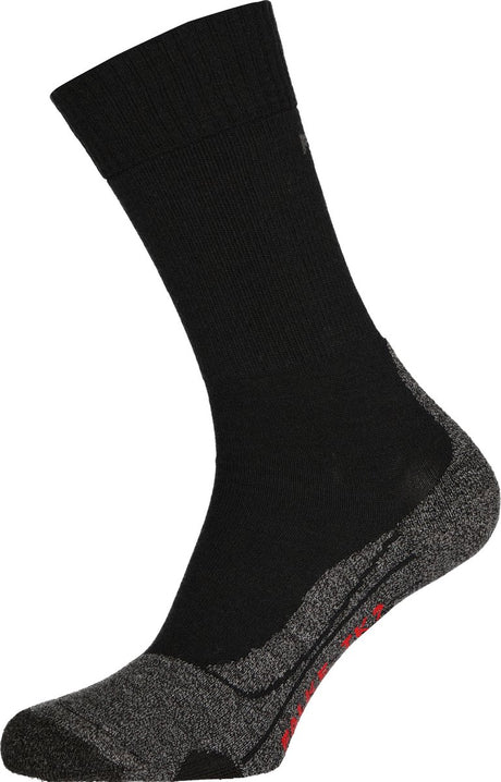 Falke tk2 anti-blaar dik wol functioneel materiaal wandelsokken heren zwart - maat 44-45