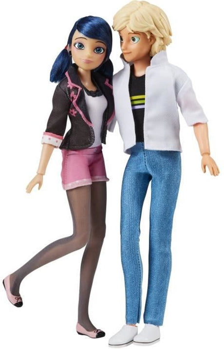 Bandai miraculous marinette adrien poppenset - 26 cm