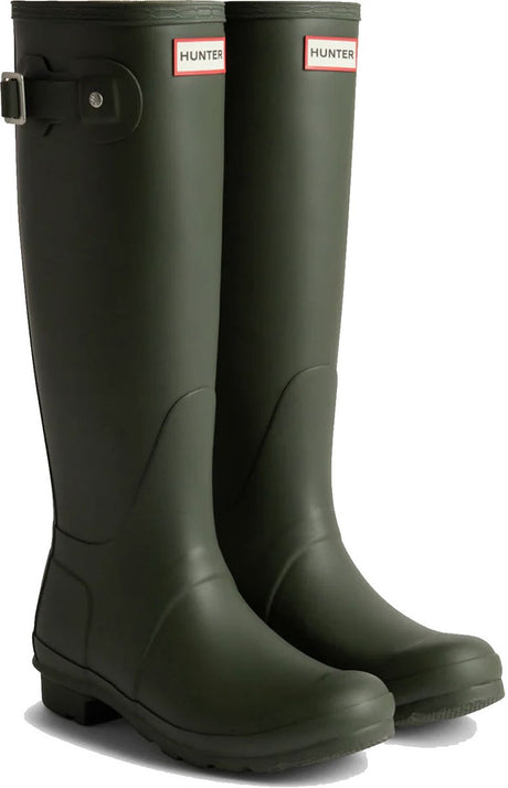 Hunter - regenlaarzen voor dames - original - hoog - olijfgroen - maat 38eu