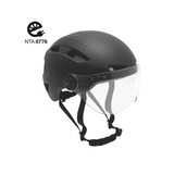 Falkx Helm vizier matzwart maat 51-54 cm (S)