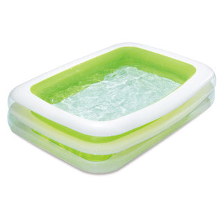 Summer waves zwembad familie deluxe 2-rings 262 x 175 x 46 cm | 3 stuks