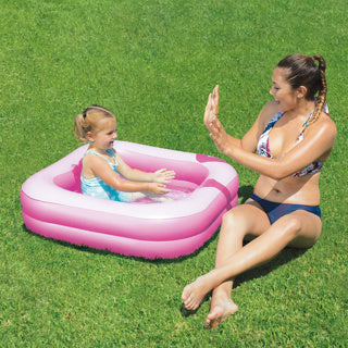 Summer waves baby zwembad roze 86x86x25 cm | 4 stuks