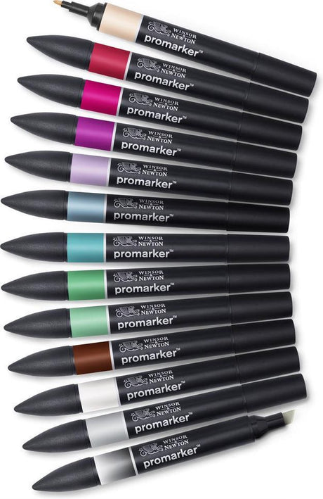Winsor newton 0290142 promarker™ 12+1 manga chibi | professionele layoutmarkers alcoholmarkers