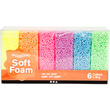 Creativ company http: www.cchobby.nl soft-foam-neon-kleuren-6x10-gr-1-doos