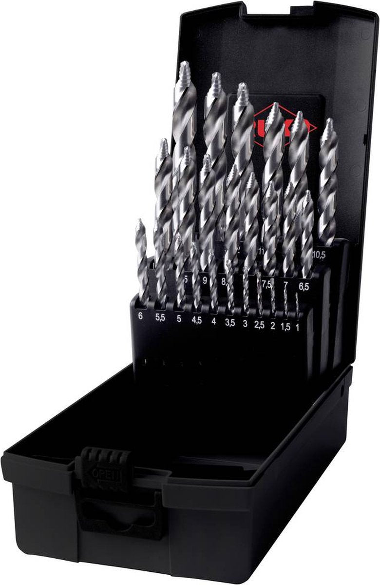 Ruko 259215ro hss-g spiraalboorset 25-delig din 338 drievlakkige schacht 1 set(s)