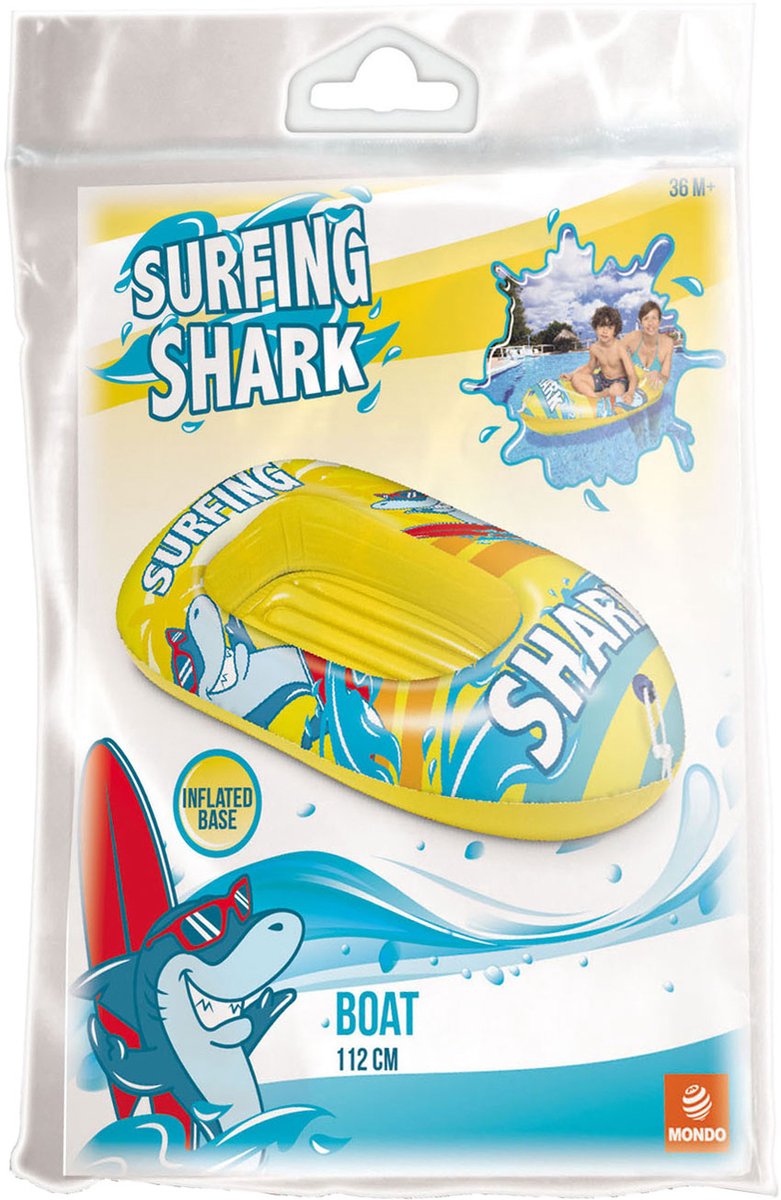 Unice toys opblaasbare boot surfing shark