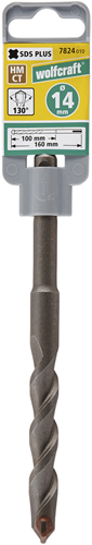 Wolfcraft betonboor | standaard | ø14 x 160mm | 1 stuk - 7824010