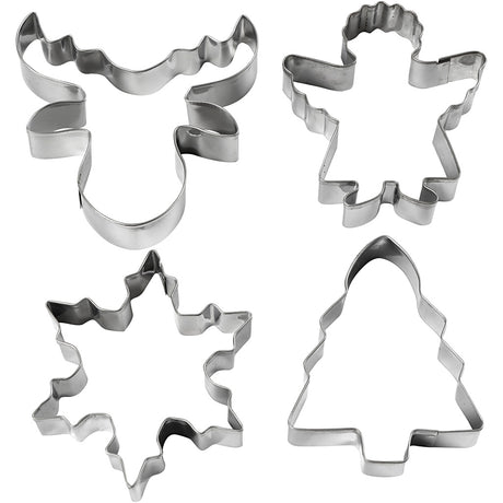 Creativ company https: www.cchobby.nl uitsteekvormen-kerstboom-engel-rendier-sneeuwvlok-h-8-cm-4-stuk-1-doos