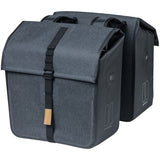 Basil Urban Dry Dubbele Fietstas - Grijs, 50L