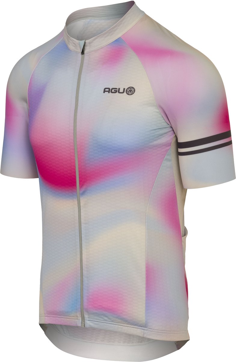 Agu performance fietsshirt heren - korte mouwen - gradient swirl - maat xl