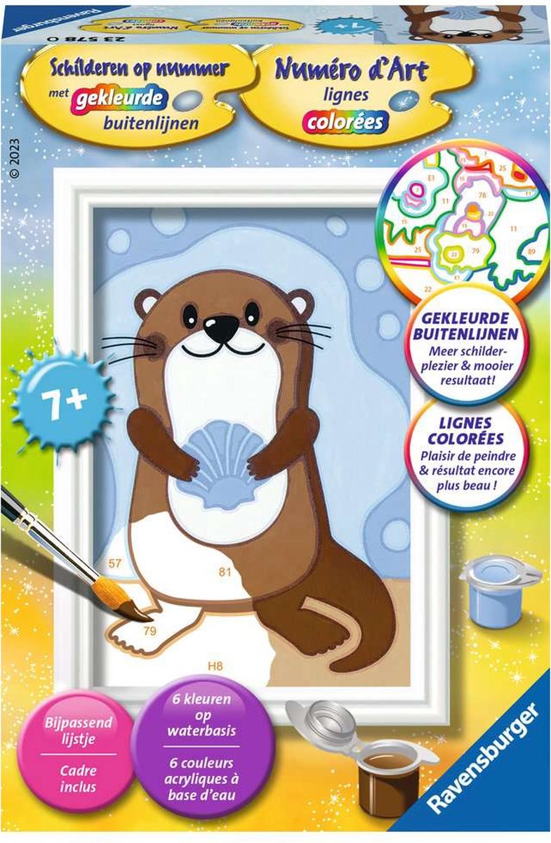 Ravensburger schilderen op nummer otter