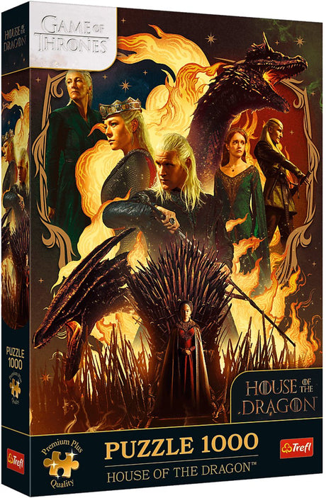 Trefl legpuzzel house of the dragon - 1000 stukjes game of thrones.