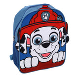 Paw patrol pluche rugzak marshall 31x25.5x8.5 cm blauw