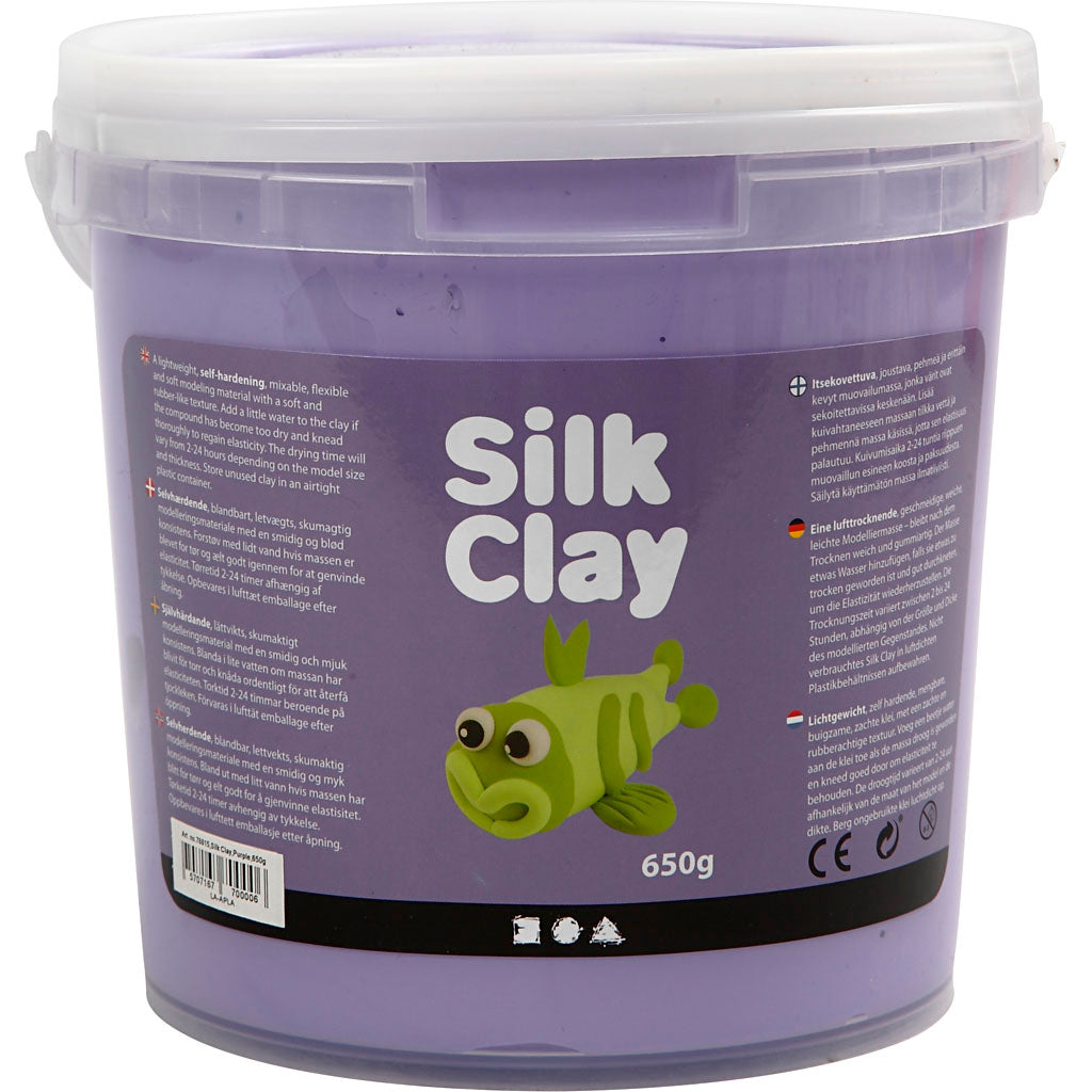 Silk clay https: www.cchobby.nl silk-clayr-paars-650-gr-1-emmer