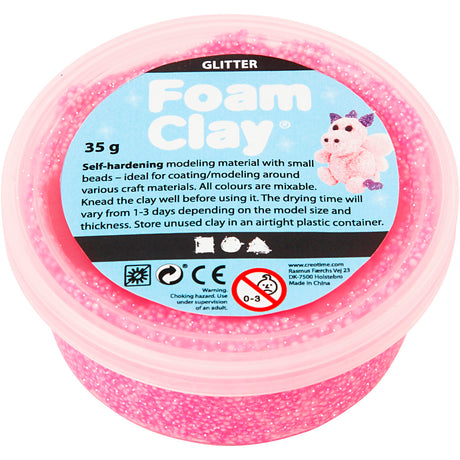 Creativ company https: www.cchobby.nl foam-clayr-glitter-roze-35-gr-1-doosje