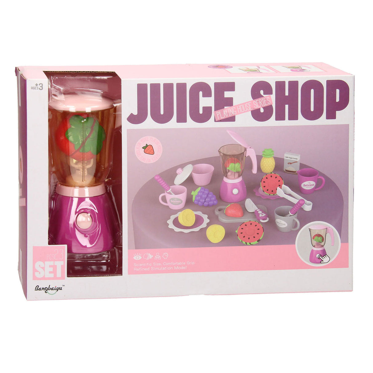 Juice shop met blender