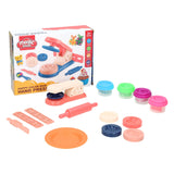 Lobbes speelgoed bv kleiset met klei pers - 4 kleuren klei