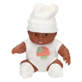 Lobbes babypopje met wafelpakje en muts