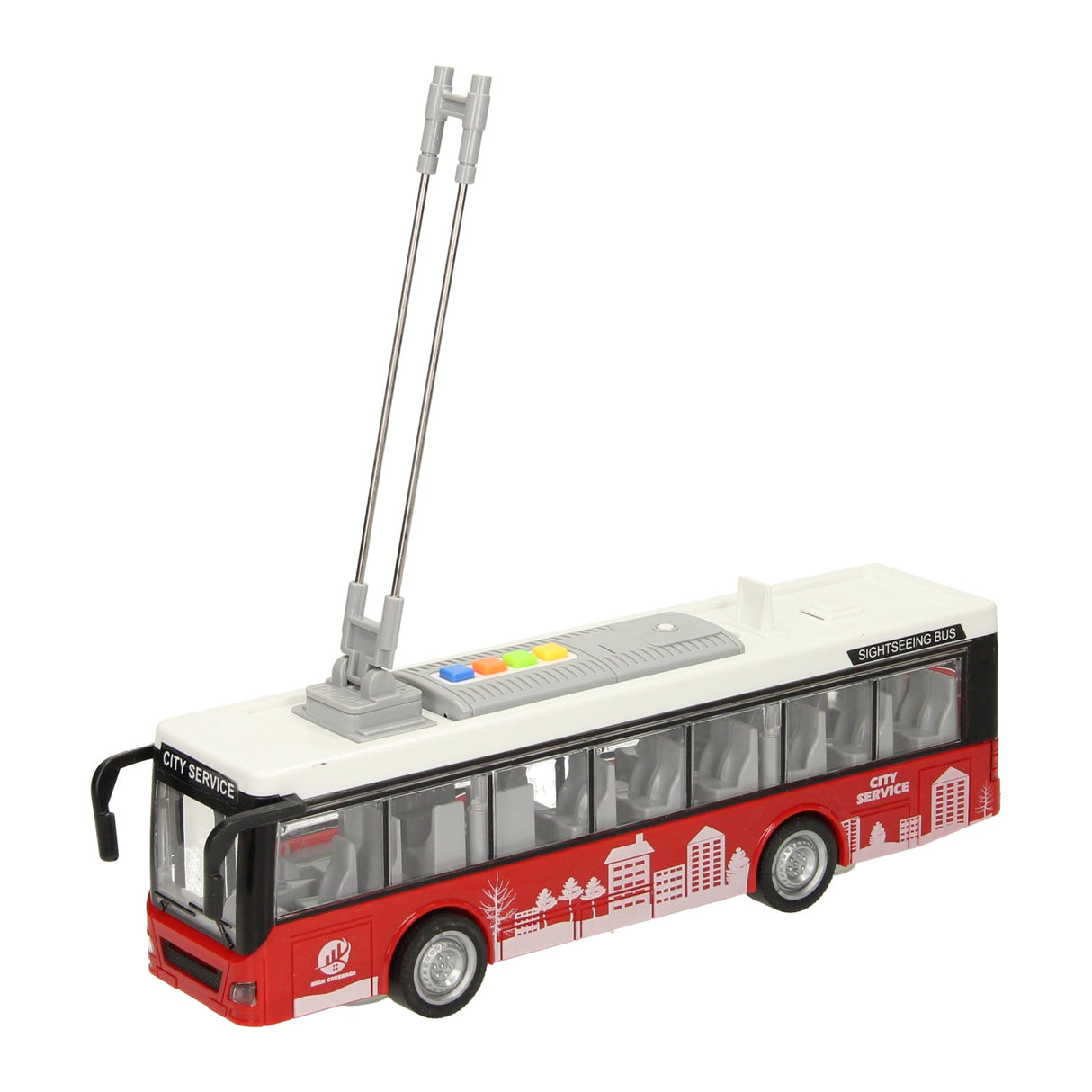 Lobbes speelgoed bv stadsbus met licht en geluid 1:16