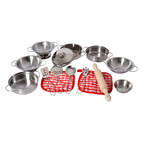 Keuken- en pannenset, 15dlg.