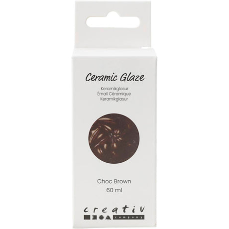 Creativ company http: www.cchobby.nl keramiek-glazuur-984-1101-c-dekkend-chocolate-brown-60-ml-1-doosje
