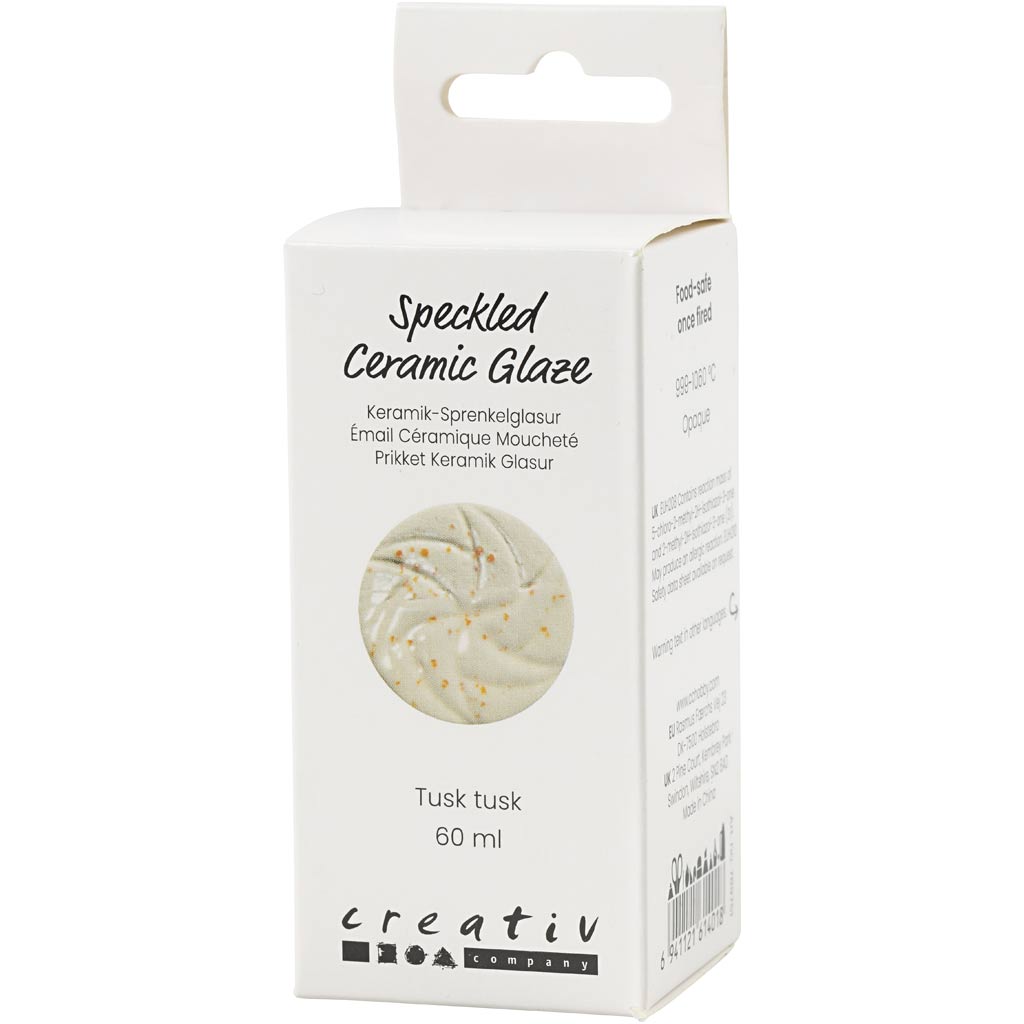 Creativ company https: www.cchobby.nl gespikkeld-keramiekglazuur-999-1060-c-dekkend-tusk-tusk-60-ml-1-doosje