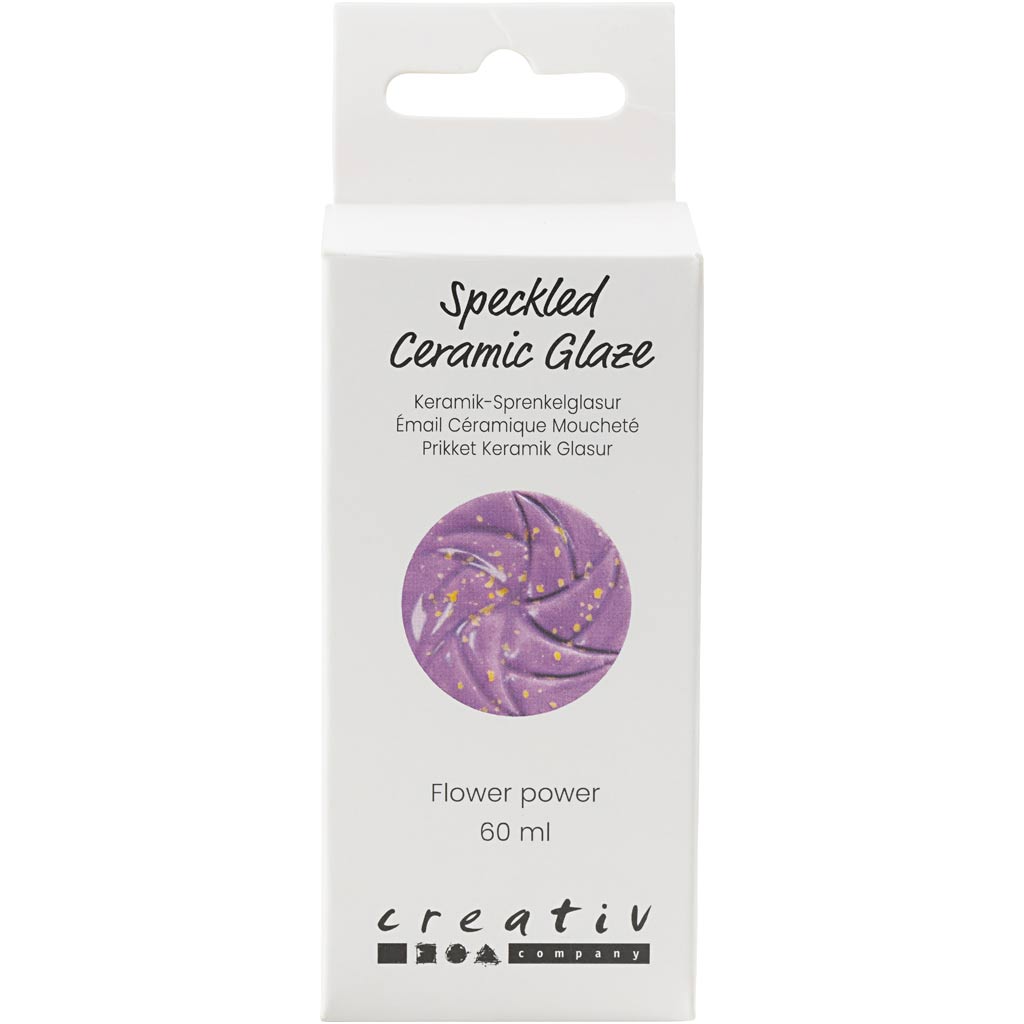 Creativ company https: www.cchobby.nl gespikkeld-keramiekglazuur-999-1060-c-dekkend-flower-power-60-ml-1-doosje