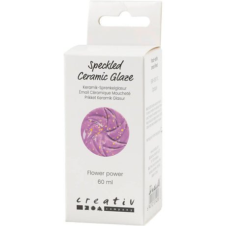 Creativ company https: www.cchobby.nl gespikkeld-keramiekglazuur-999-1060-c-dekkend-flower-power-60-ml-1-doosje