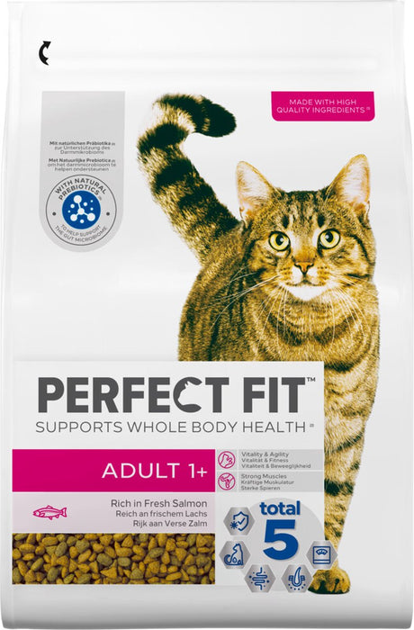 Perfect fit adult - kattenbrokken - zalm - 3 x 2.8 kg