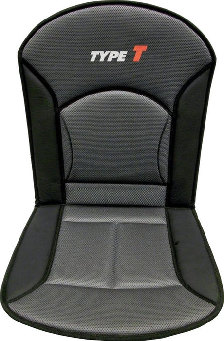 Carpoint stoelkussen type-t 90 x 45 cm zwart grijs