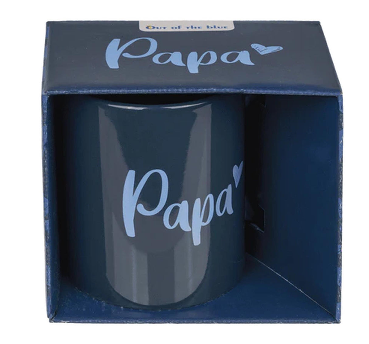 Out of the blue mok papa blauw 320ml ø8xh10cm