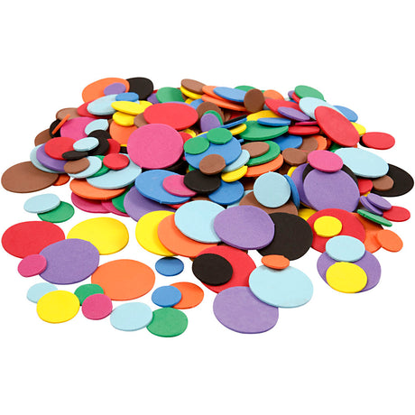Creativ company http: www.cchobby.nl eva-foam-cirkels-d-12-20-32-mm-diverse-kleuren-2120-div-1-doos