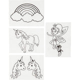 Creativ company https: www.cchobby.nl vellen-krimpfolie-met-motieven-unicorn-vel-10-5x14-5-cm-dikte-0-3-mm-mat-transparant-4-vel-1-doos