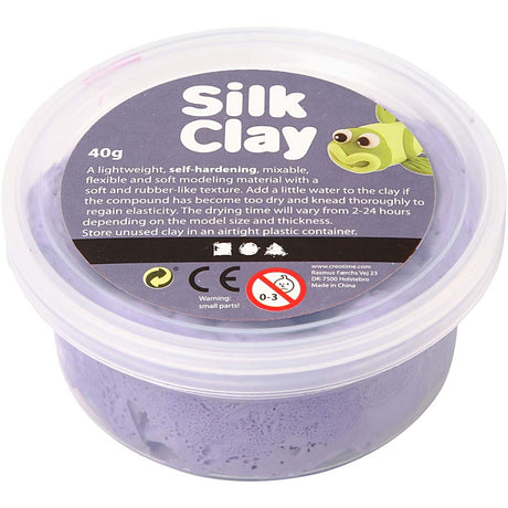 Silk clay - paars, 40gr.
