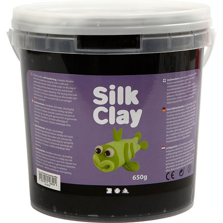 Silk clay https: www.cchobby.nl silk-clayr-zwart-650-gr-1-emmer
