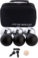 Jeu de boules set in tas