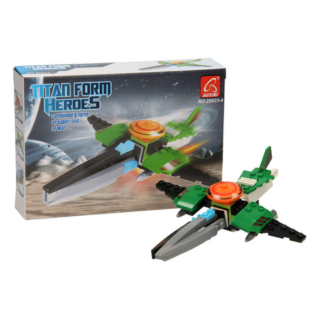 Bouwset titan heroes - space groen, 51dlg.