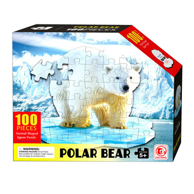 Shape puzzel ijsbeer, 100st.