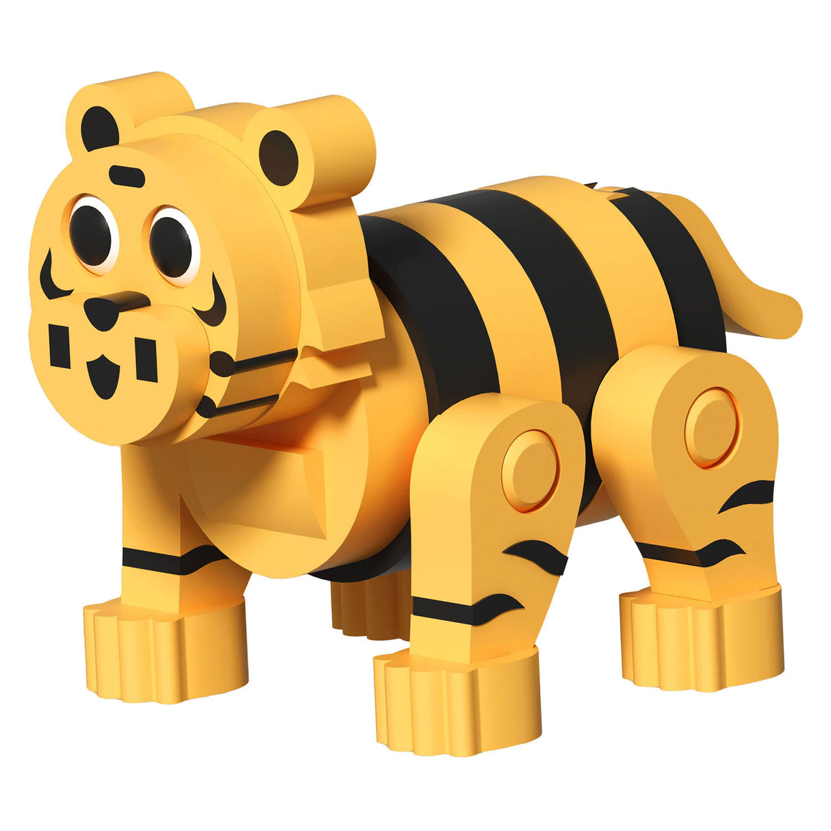 Lobbes speelgoed bv foam bouwset 3d tijger