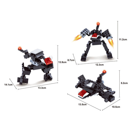 Titans robot bouwblokjes bouwset 3-in-1
