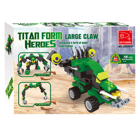 Lobbes bouwset titan transformeer, 76dlg.