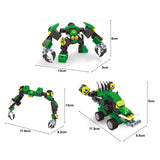 Lobbes speelgoed bv lobbes bouwset titan transformeer robot groen 76-delig speelgoed.