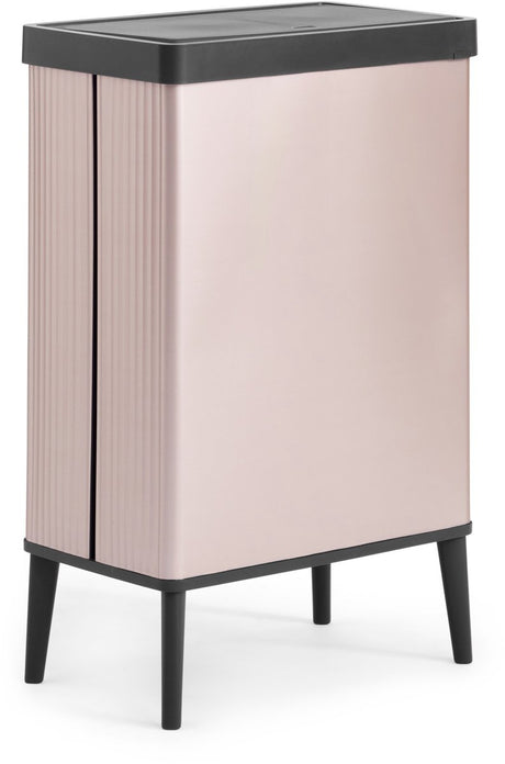 Curver verto high - prullenbak 54l - rosé - 44x27x69cm